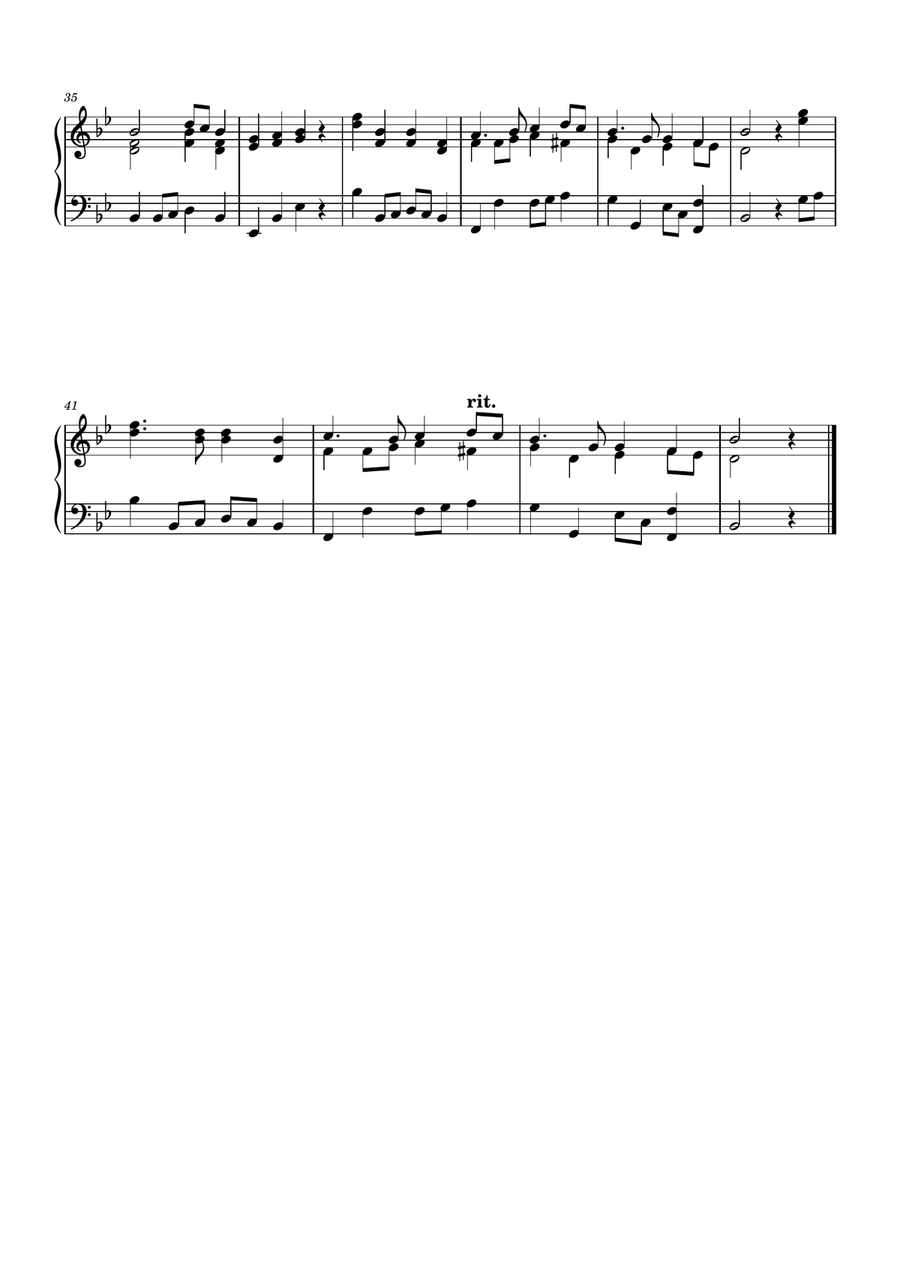 Auld Lang Syne for Bass Clarinet with Piano accompaniment Bass Clarinet scores gallery preview page 5