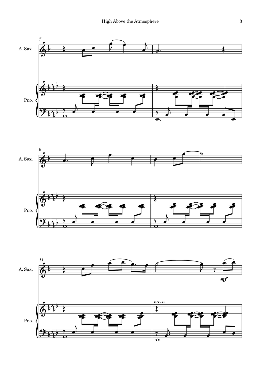 High Above the Atmosphere Chamber Music scores gallery preview page 3