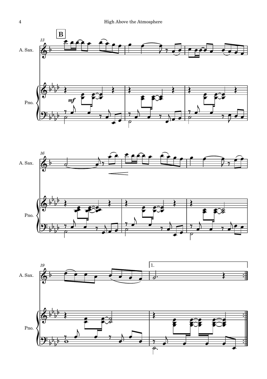 High Above the Atmosphere Chamber Music scores gallery preview page 4