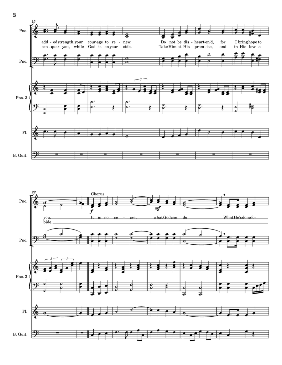 It Is No Secret (What God Can Do) 4-Part scores gallery preview page 2