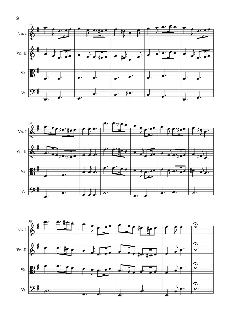 Greensleeves - Traditional English for String Quartet, Score and Parts String Quartet scores gallery preview page 2
