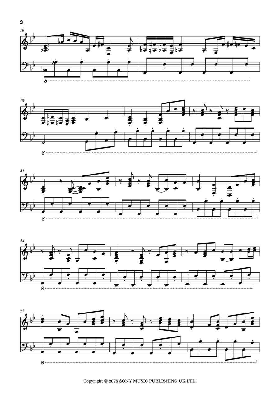 I Am Astro Bot [astro Bot Remix] Piano Solo scores gallery preview page 2
