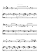 Chanson d'amour, Op. 27 No. 1 (Fauré) - Baritone & Piano (A Major) Piano, Vocal scores gallery preview page 3