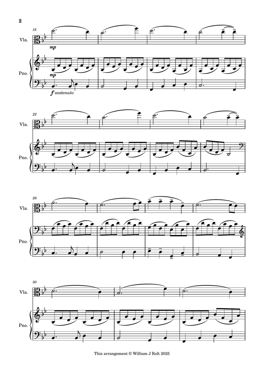 Stand up, stand up for Jesus (for viola and piano) Piano scores gallery preview page 2
