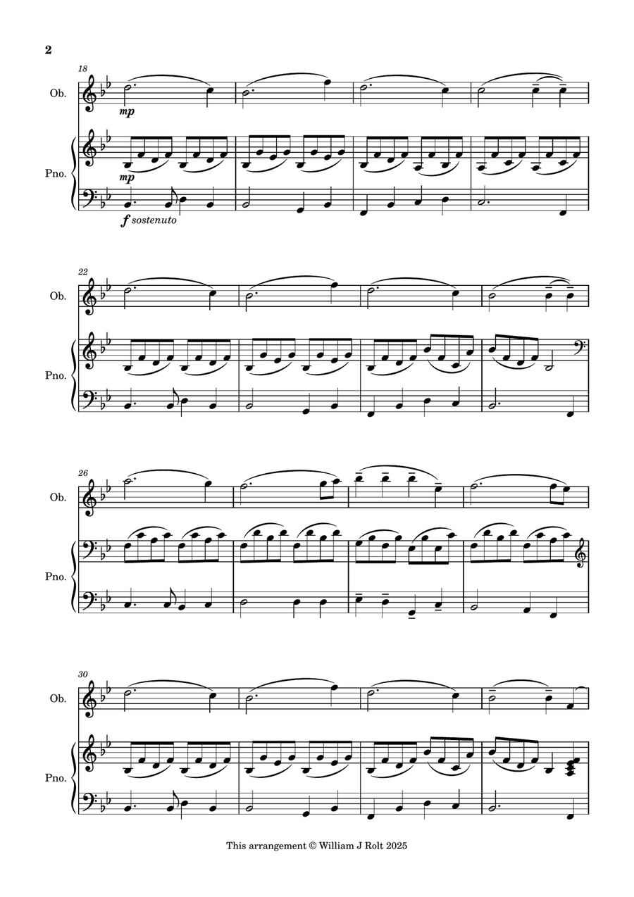 Stand up, stand up for Jesus (for oboe and piano) Piano scores gallery preview page 2