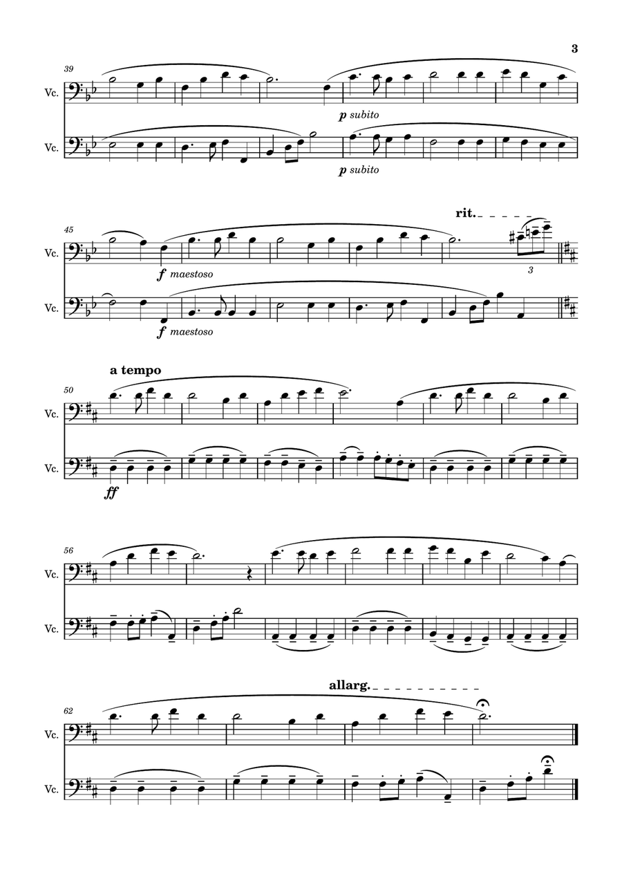 Stand up, stand up for Jesus (for 2 cellos) String Duet scores gallery preview page 3