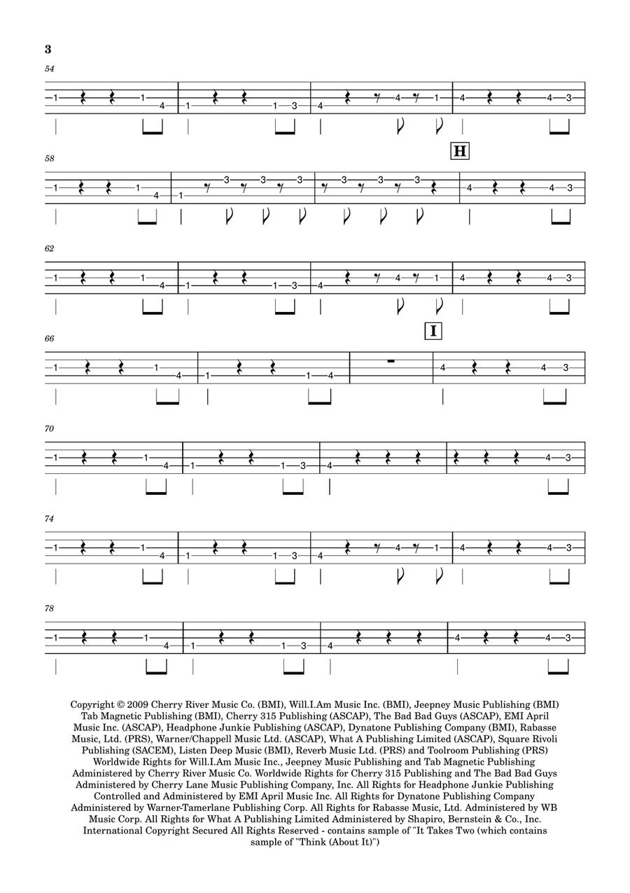 Rock That Body Rock That Body Acoustic Guitar scores gallery preview page 3