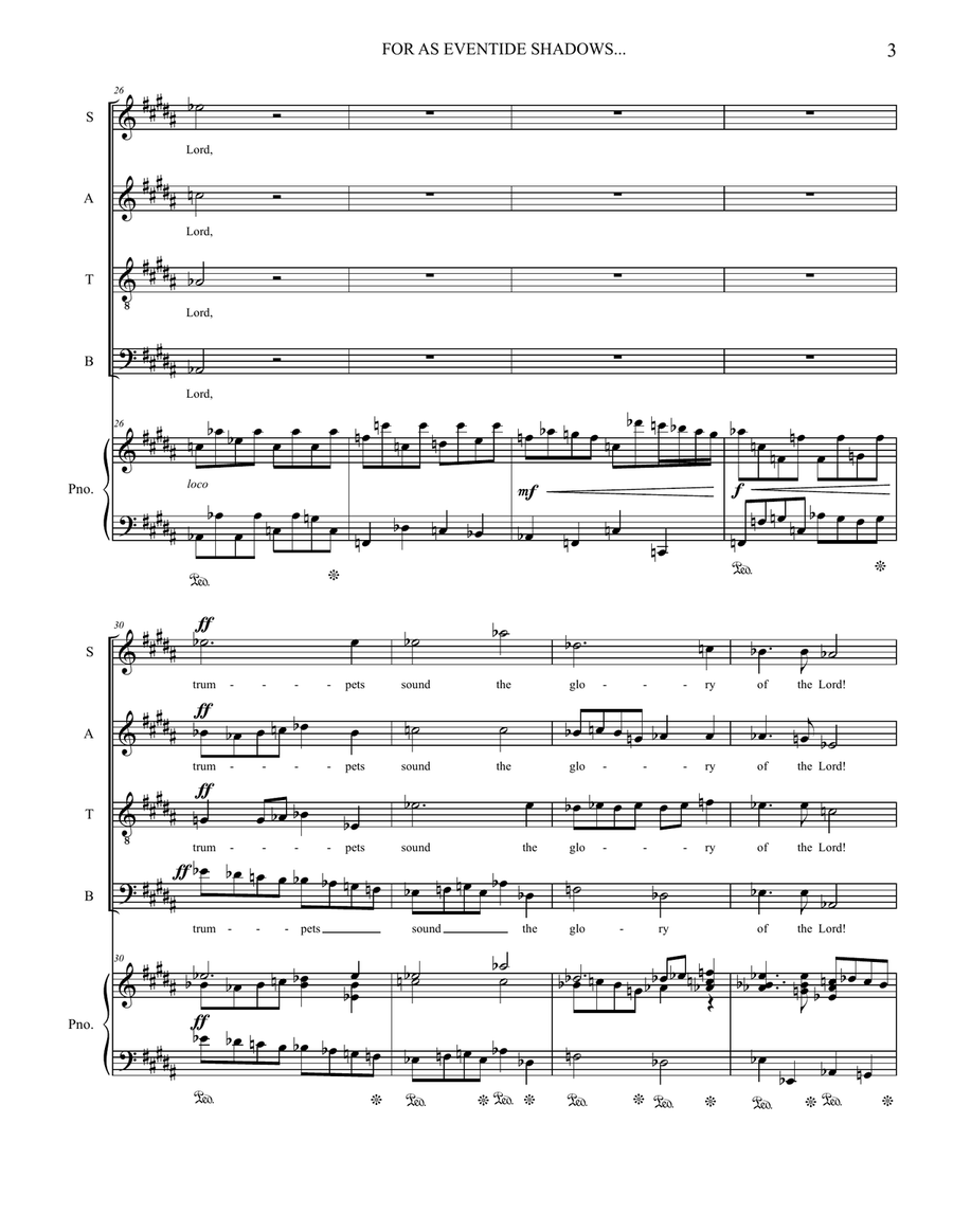 For As Eventide Shadows... Divisi scores gallery preview page 4