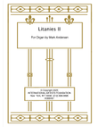 Litanies II for organ by Mark Andersen
