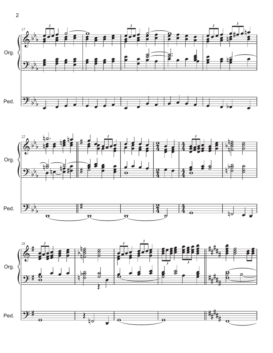 Litanies II for organ by Mark Andersen Organ Solo scores gallery preview page 3