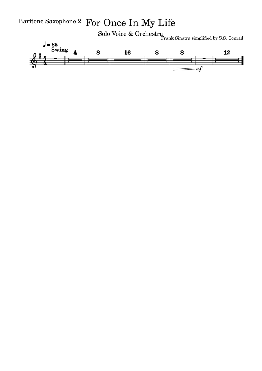 For Once In My Life For Once In My Life Concert Band scores gallery preview page 2