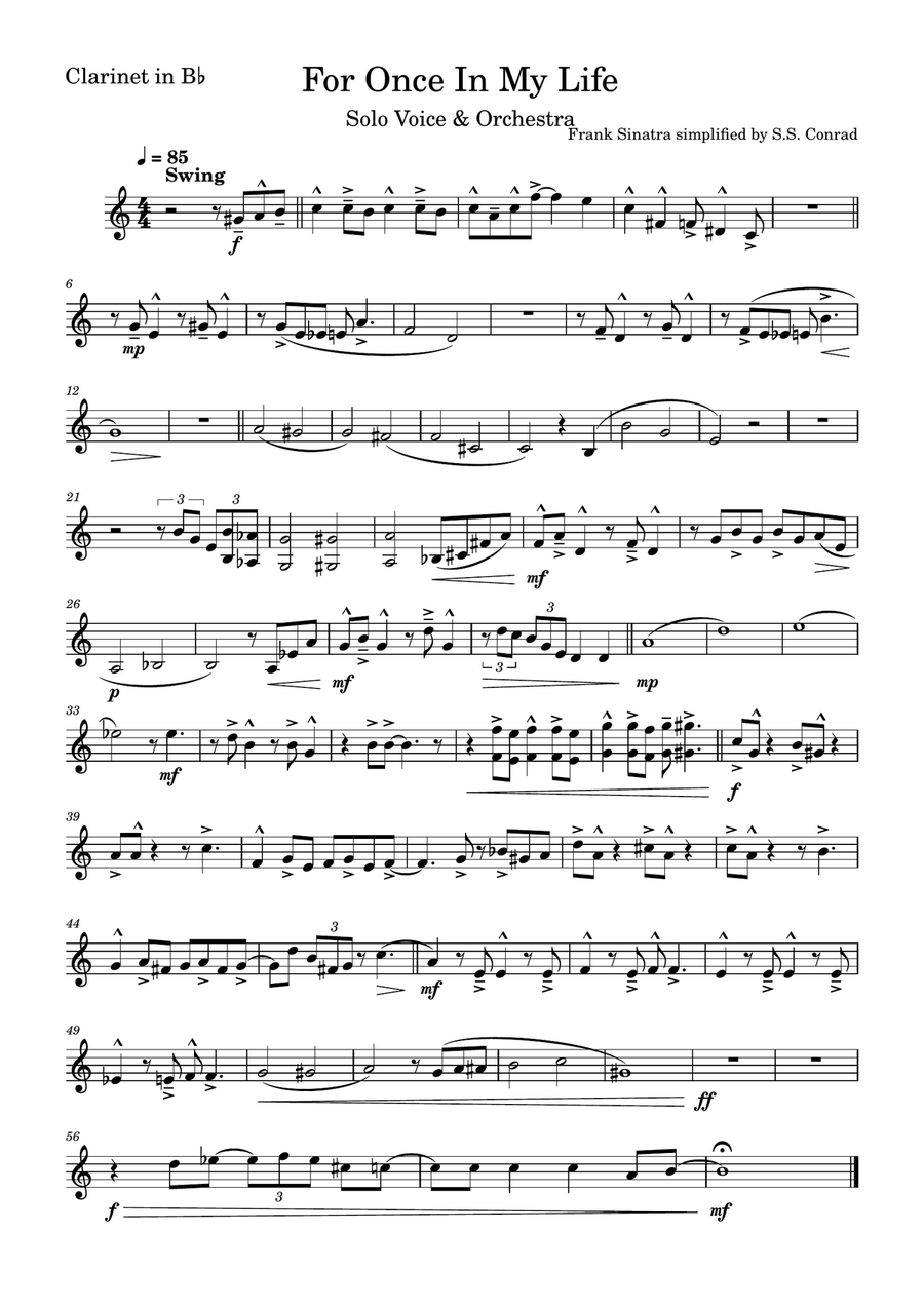 For Once In My Life For Once In My Life Concert Band scores gallery preview page 5