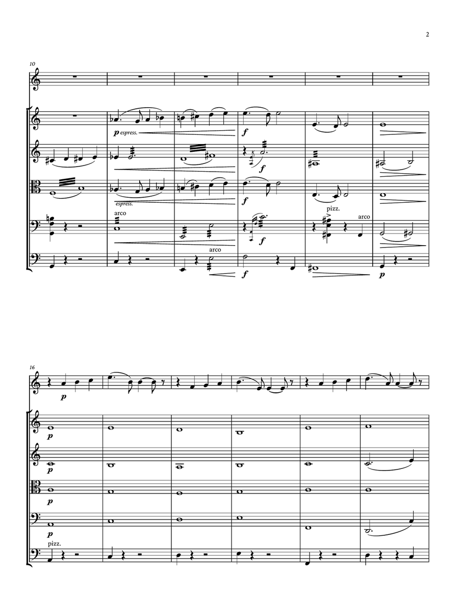 Andante et Scherzo Small Ensemble scores gallery preview page 2