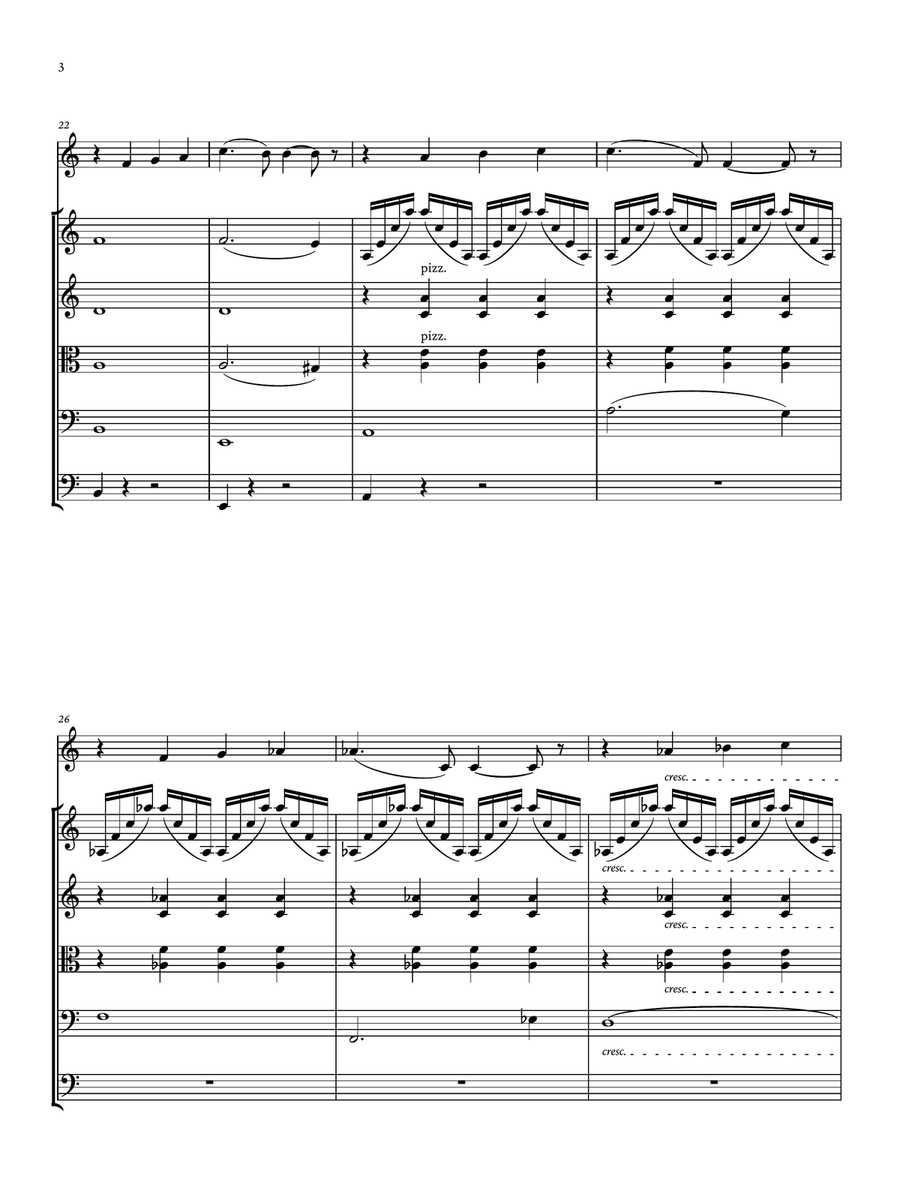 Andante et Scherzo Small Ensemble scores gallery preview page 3