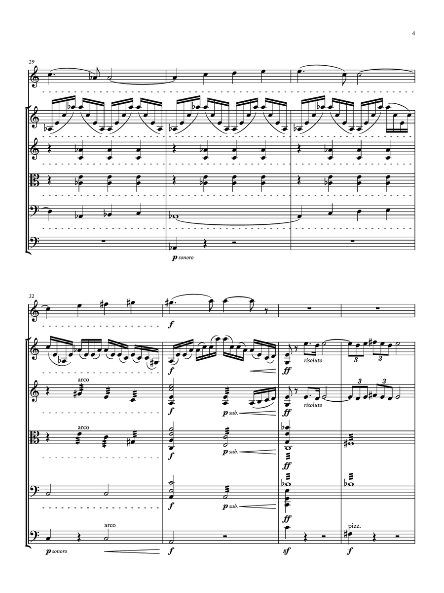 Andante et Scherzo Small Ensemble scores gallery preview page 4