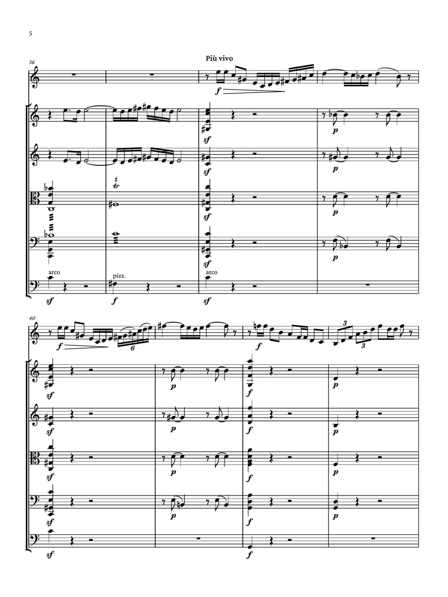 Andante et Scherzo Small Ensemble scores gallery preview page 5