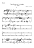 Piano Concerto in A major no 23 KV 488 - II. Adagio (Piano part)