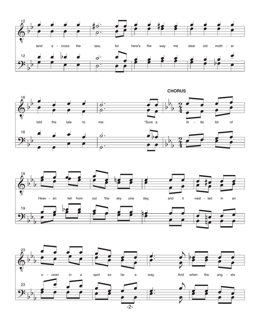A Little Bit of Heaven A Little Bit of Heaven TTBB scores gallery preview page 2