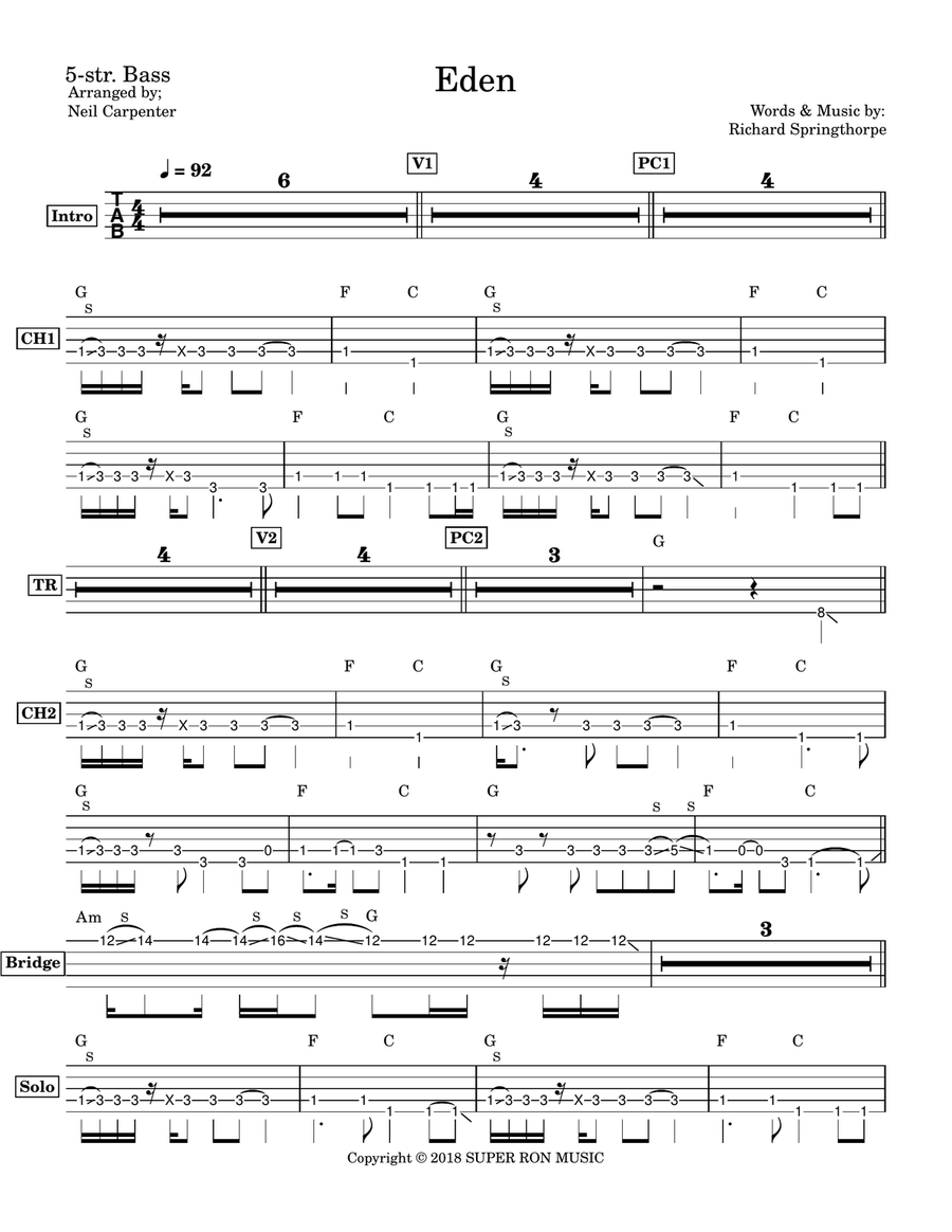 Eden Eden Acoustic Guitar scores gallery preview page 2