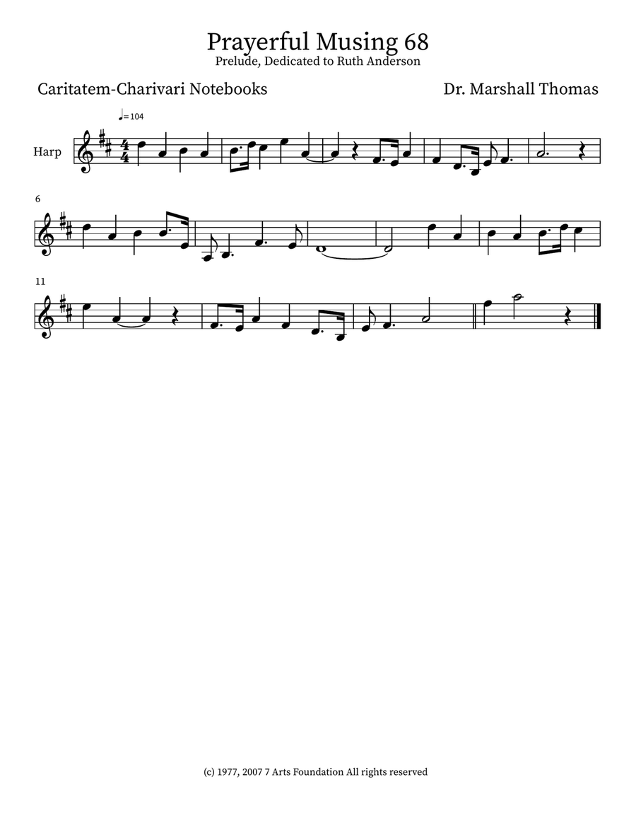 Prayerful Musing 68 Prayerful Musing 68 Small Ensemble scores gallery preview page 3