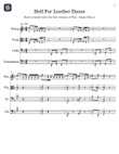 Hell For Leather Dance - Score Only