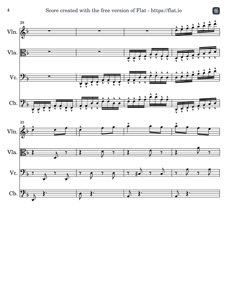 Hell For Leather Dance - Score Only String Quartet scores gallery preview page 4