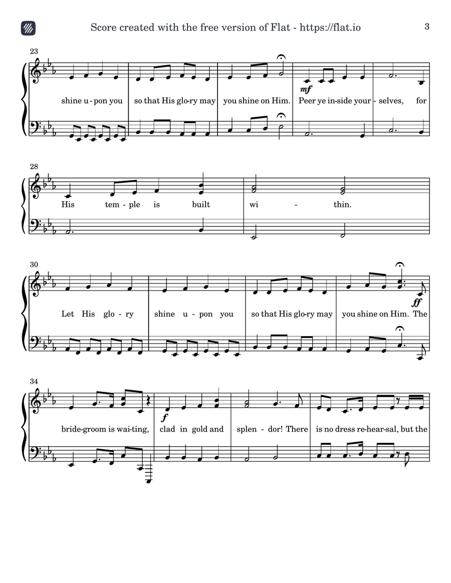 In the Glory of Our King In the Glory of Our King Piano Solo scores gallery preview page 3