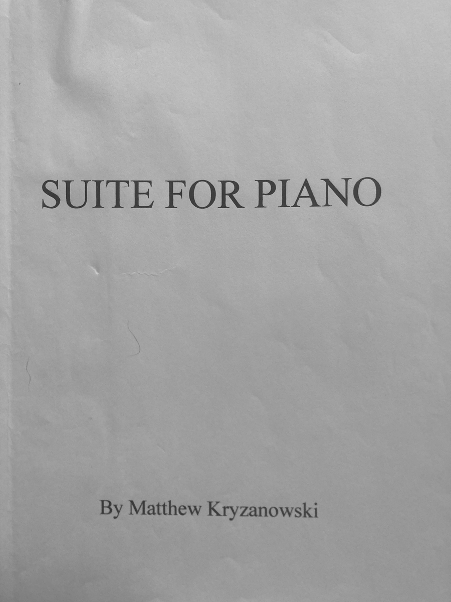 Suite for Piano Suite for Piano Piano Solo scores gallery preview page 1