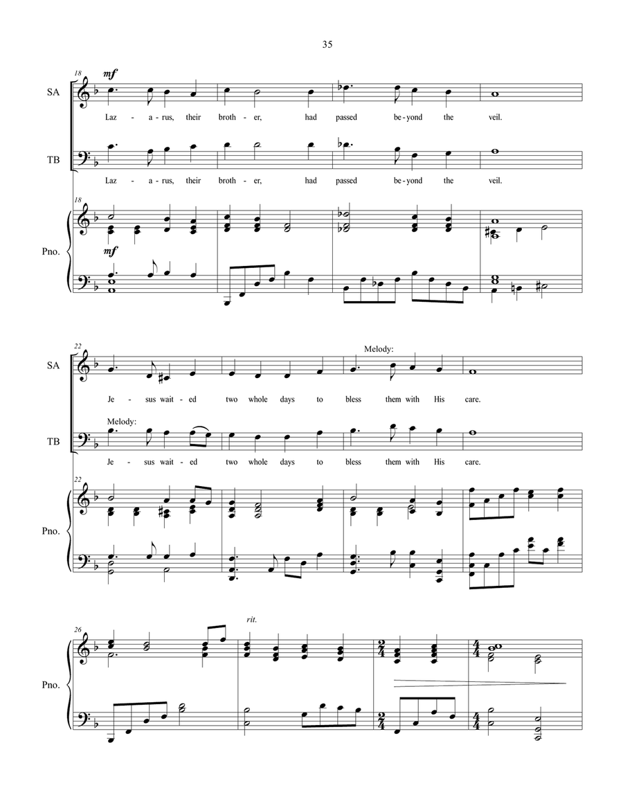 Believest Thou This? sacred music for SATB choir 4-Part scores gallery preview page 3