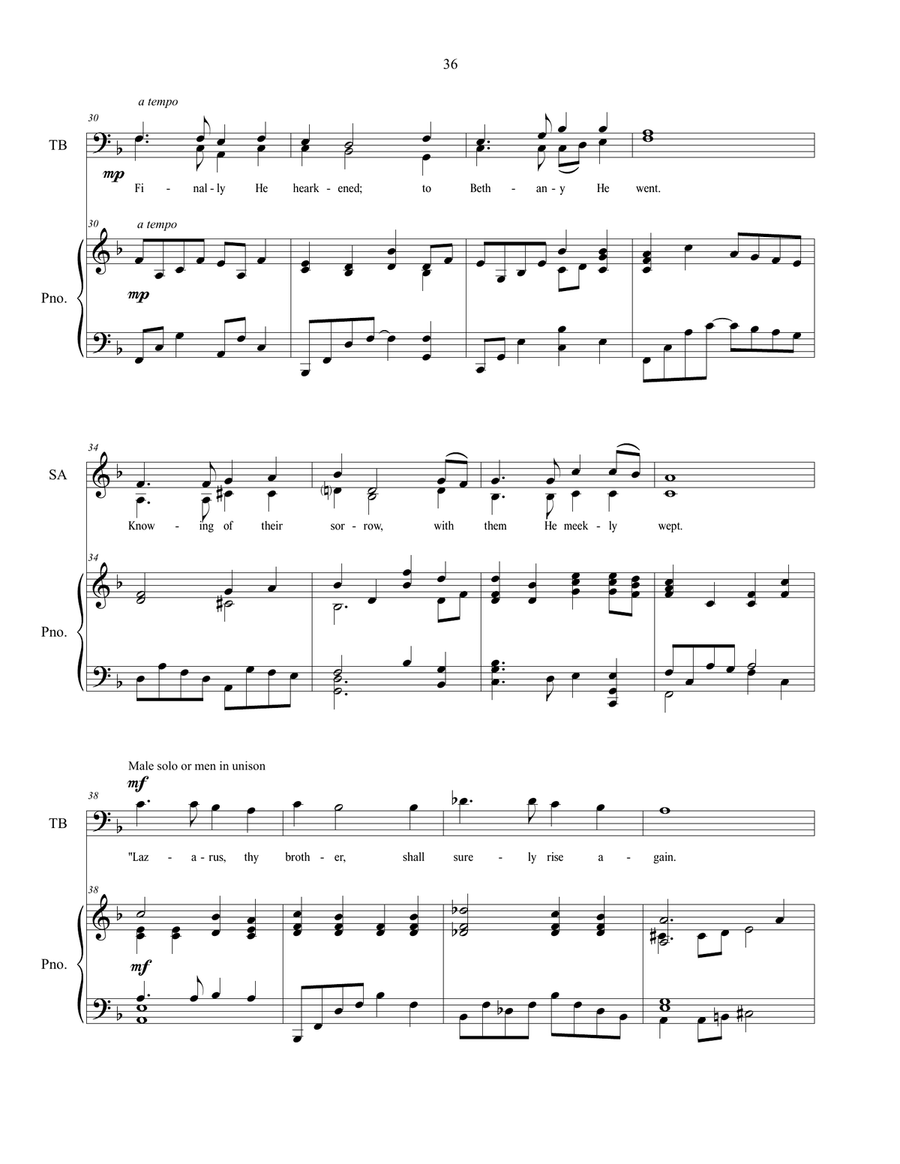 Believest Thou This? sacred music for SATB choir 4-Part scores gallery preview page 4