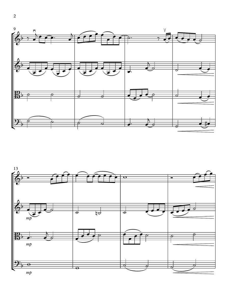 Forevermore String Quartet scores gallery preview page 2