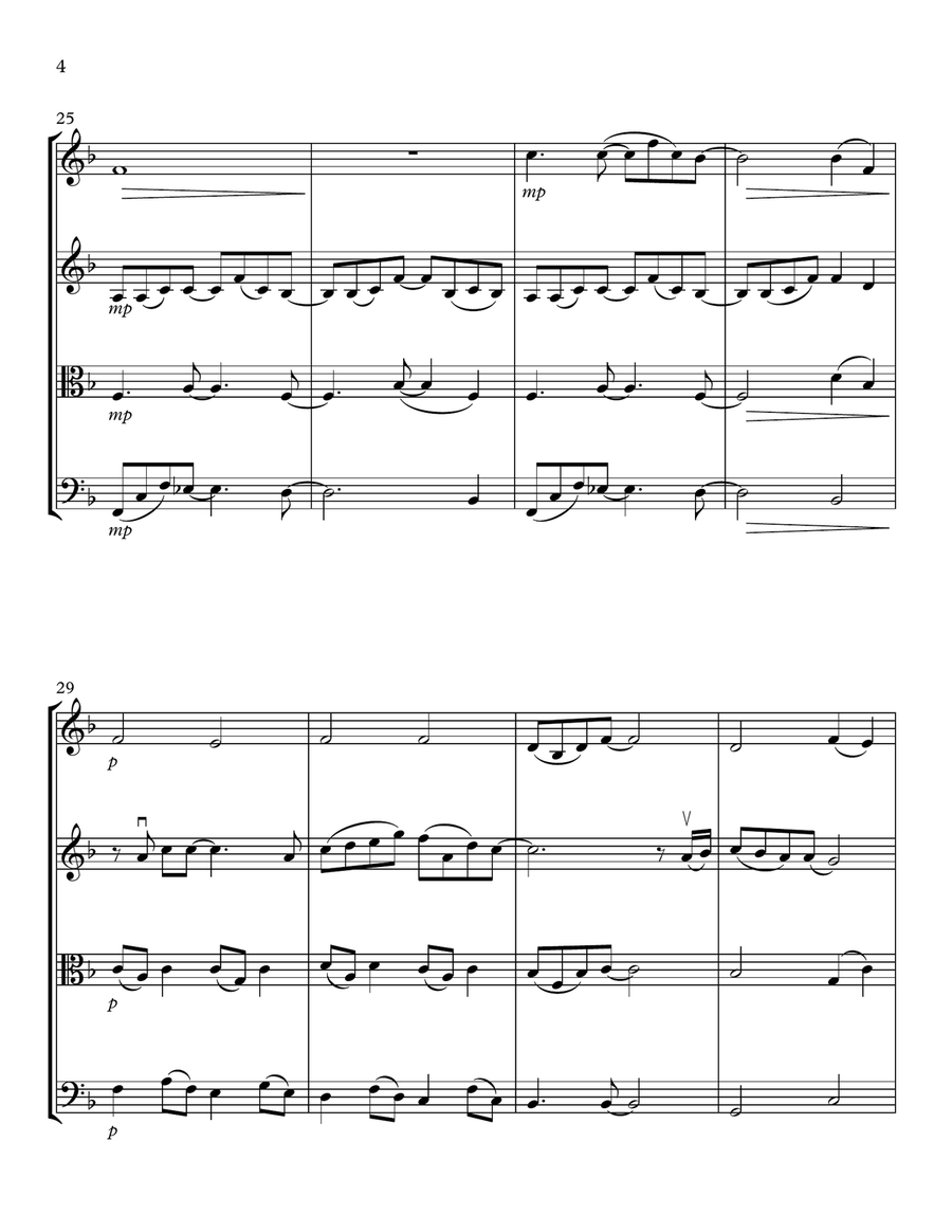 Forevermore String Quartet scores gallery preview page 4