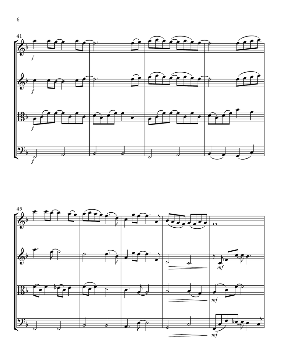 Forevermore String Quartet scores gallery preview page 6