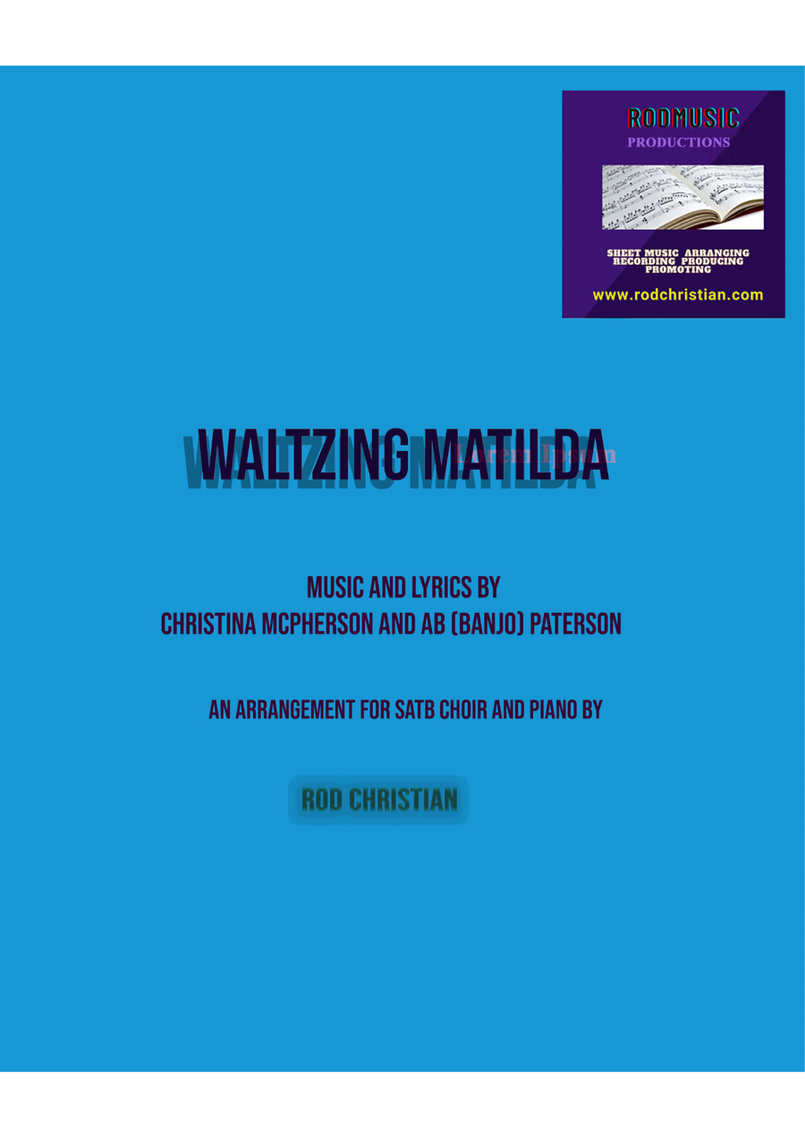 Waltzing Matilda Trad. Arr. 4-Part scores gallery preview page 1