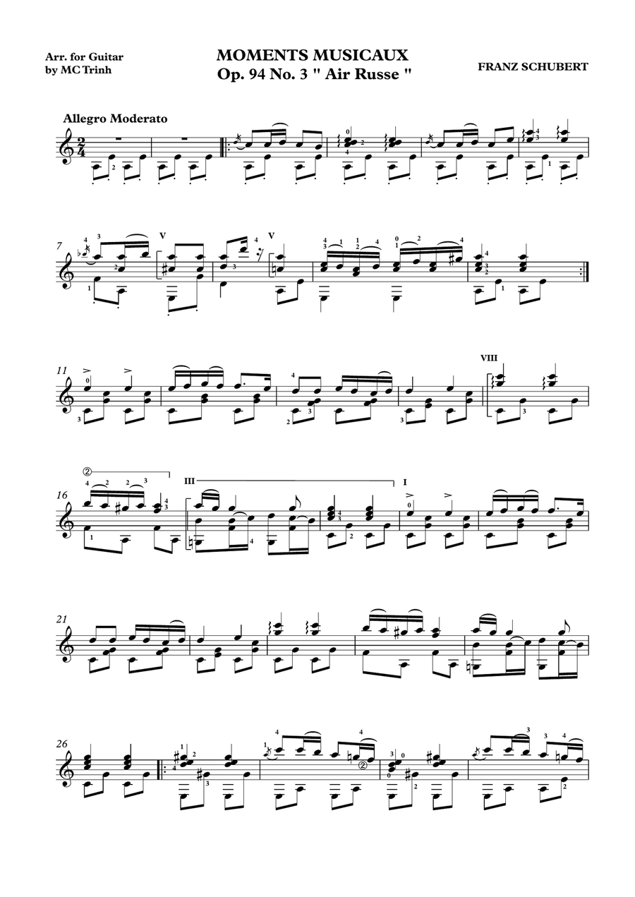 Moments Musicaux Op. 94 No. 3 