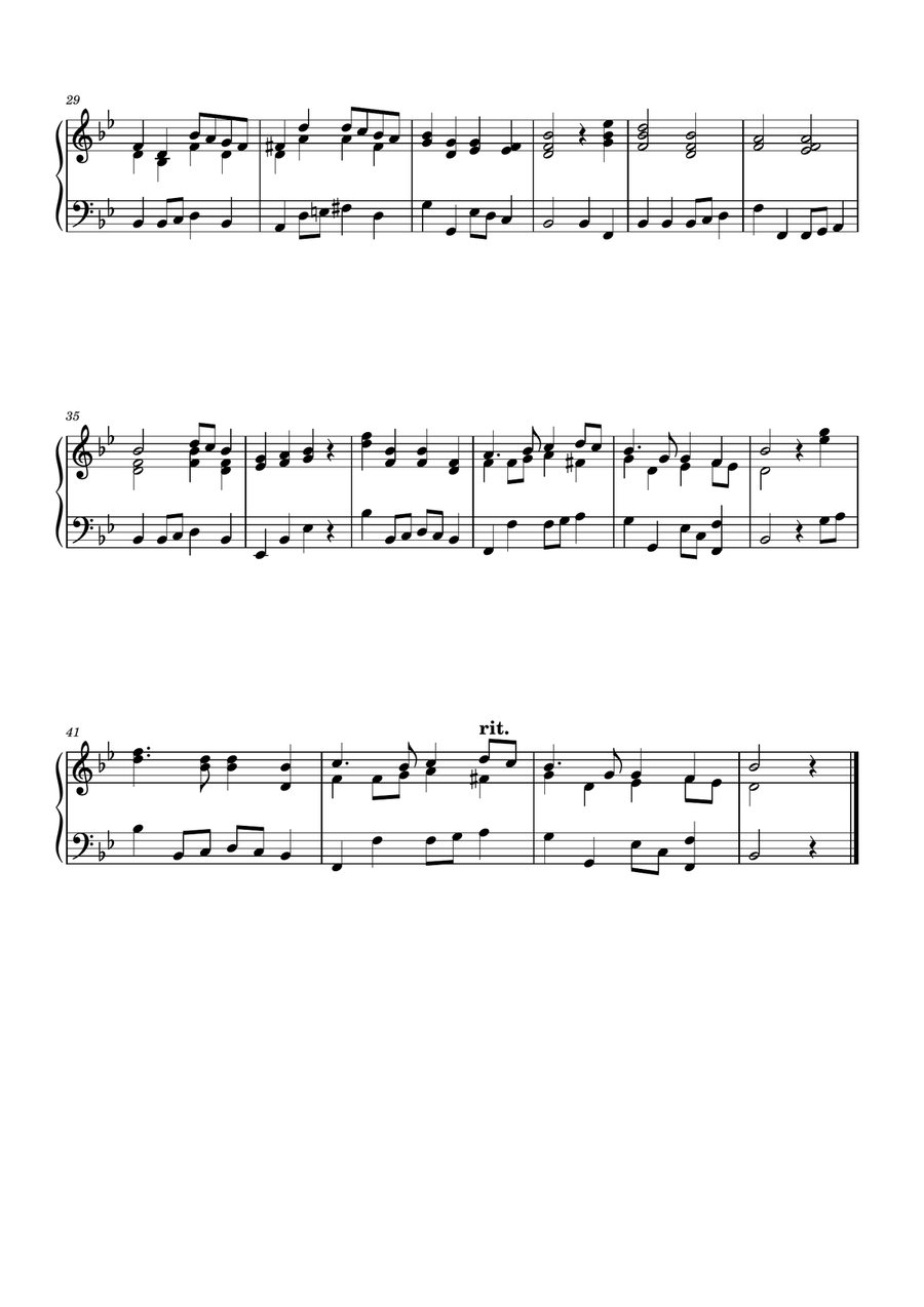 Auld Lang Syne for Tuba with Piano accompaniment Tuba scores gallery preview page 6
