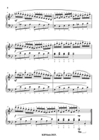 Piano Study in B flat Major Piano Method scores gallery preview page 4
