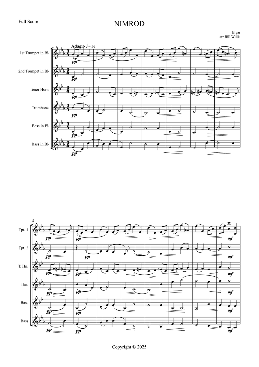 Nimrod Nimrod Brass Quintet scores gallery preview page 1