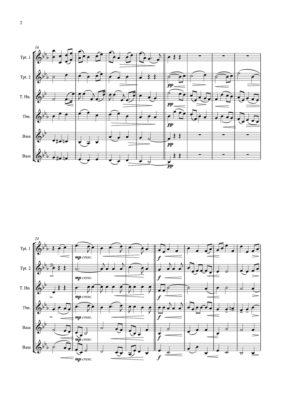 Nimrod Nimrod Brass Quintet scores gallery preview page 2