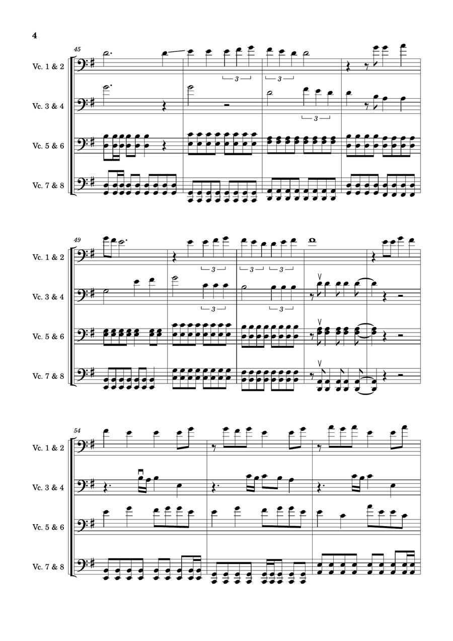 Final Countdown String Quartet scores gallery preview page 4
