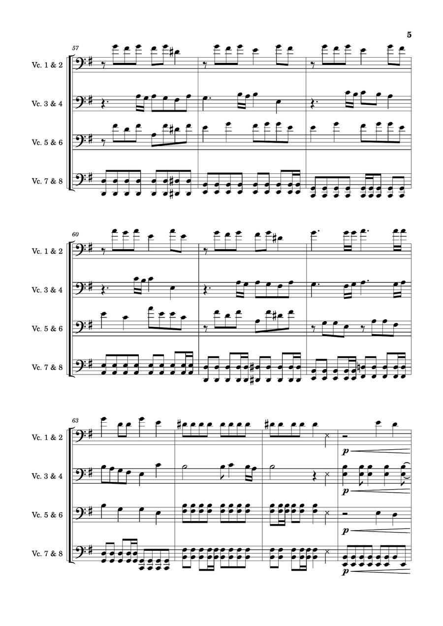 Final Countdown String Quartet scores gallery preview page 5
