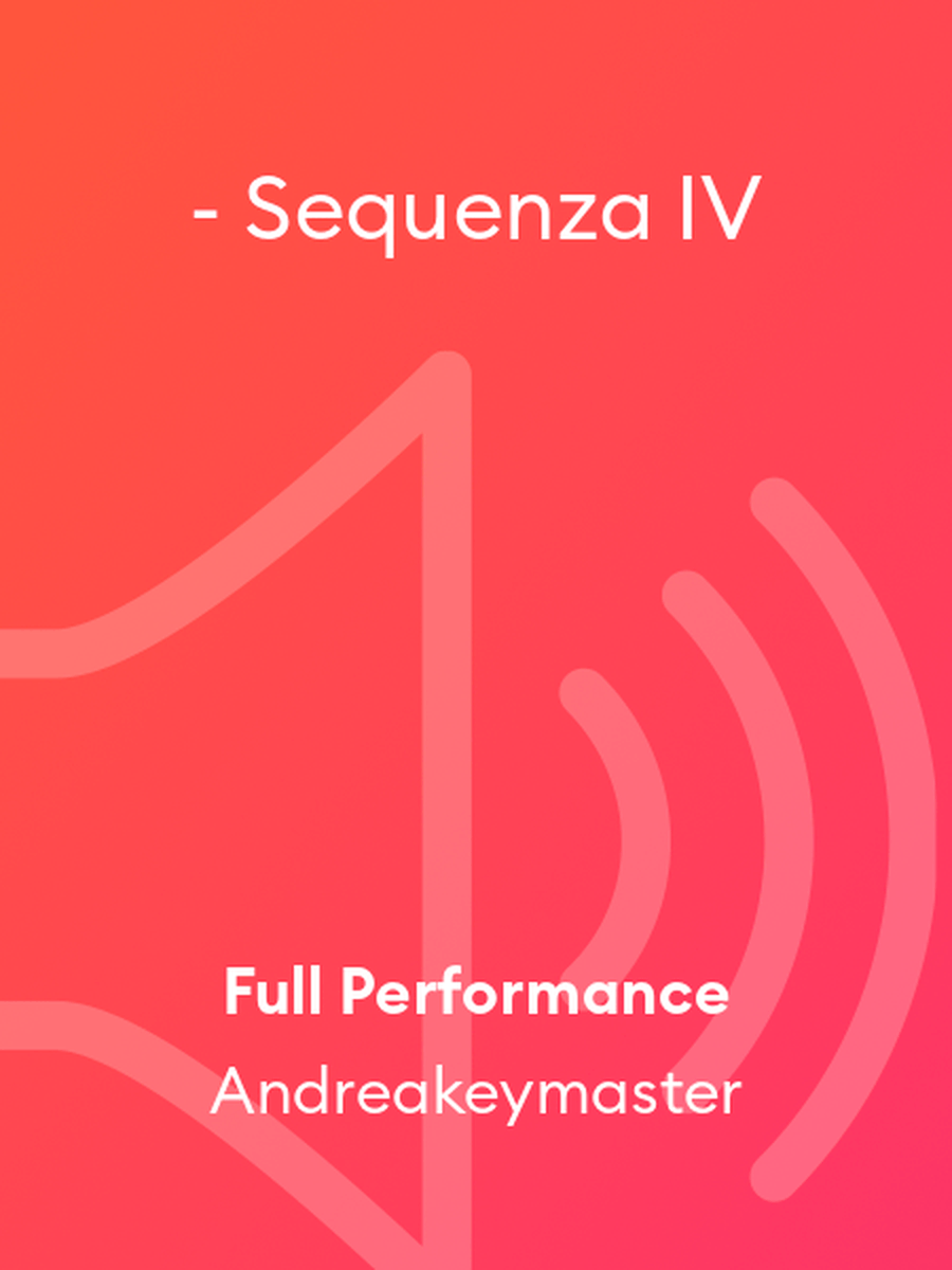 - Sequenza IV - Sequenza IV Piano Solo scores gallery preview page 1
