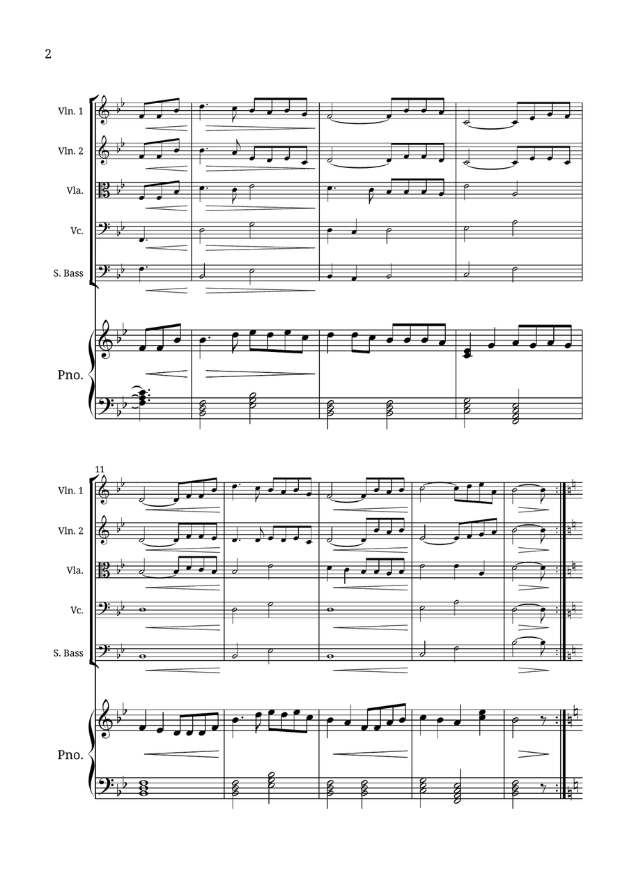 How Great Thou Art Small Ensemble scores gallery preview page 2