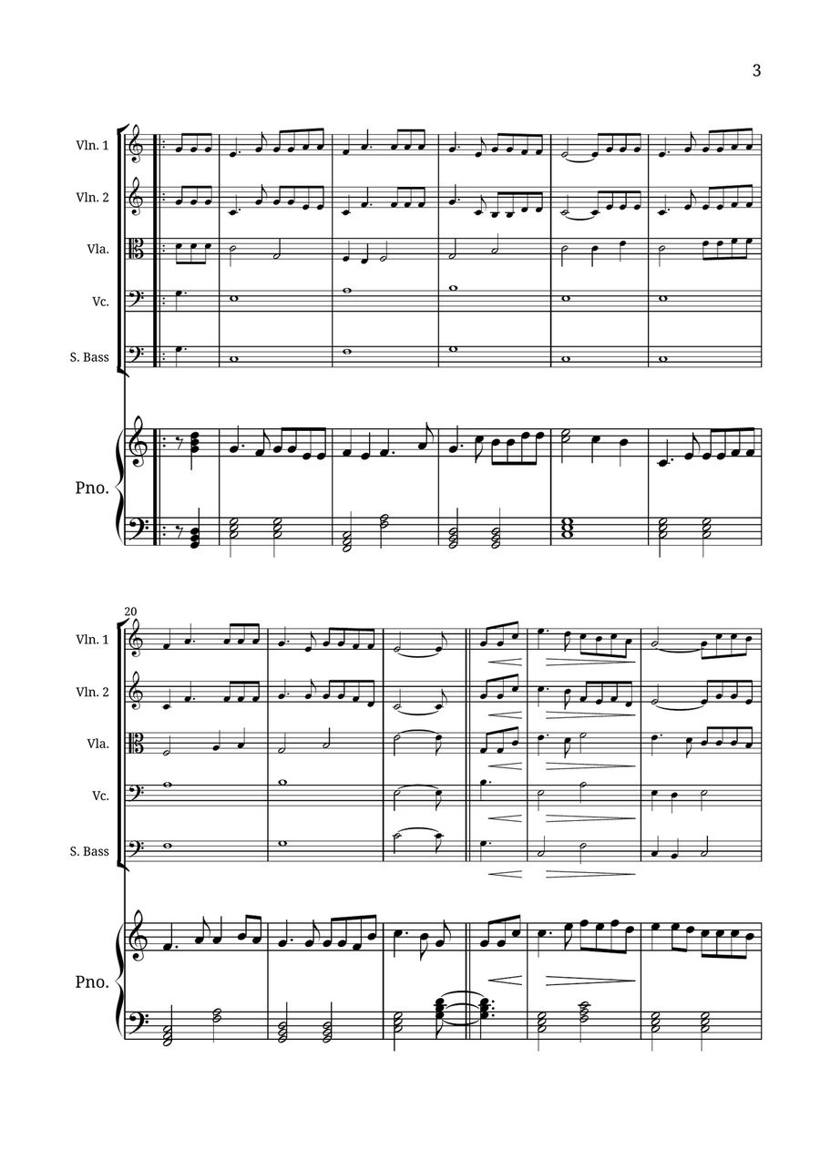 How Great Thou Art Small Ensemble scores gallery preview page 3