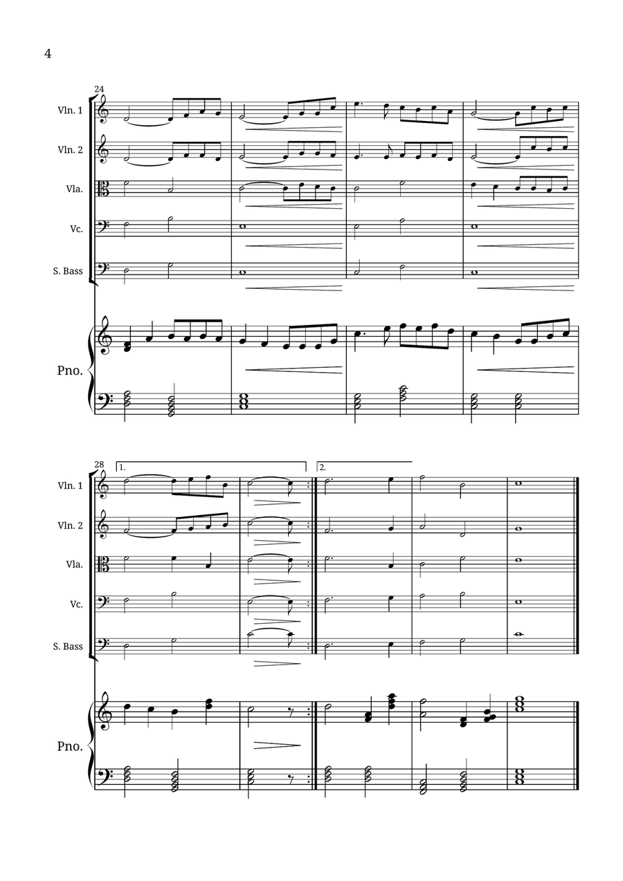How Great Thou Art Small Ensemble scores gallery preview page 4