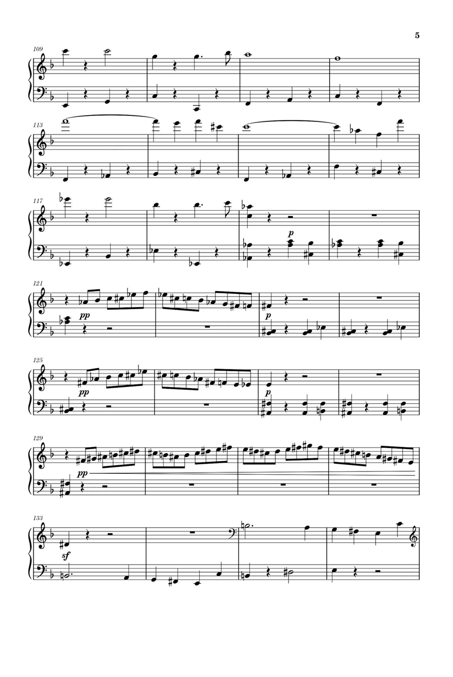 Ruslan and Lyudmila Op. 5 Overture - Mikhail Glinka Piano Solo scores gallery preview page 5