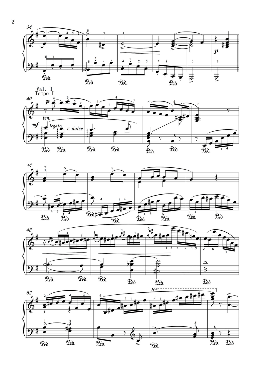 The Nightingale - Mikhail Glinka Piano Solo scores gallery preview page 2