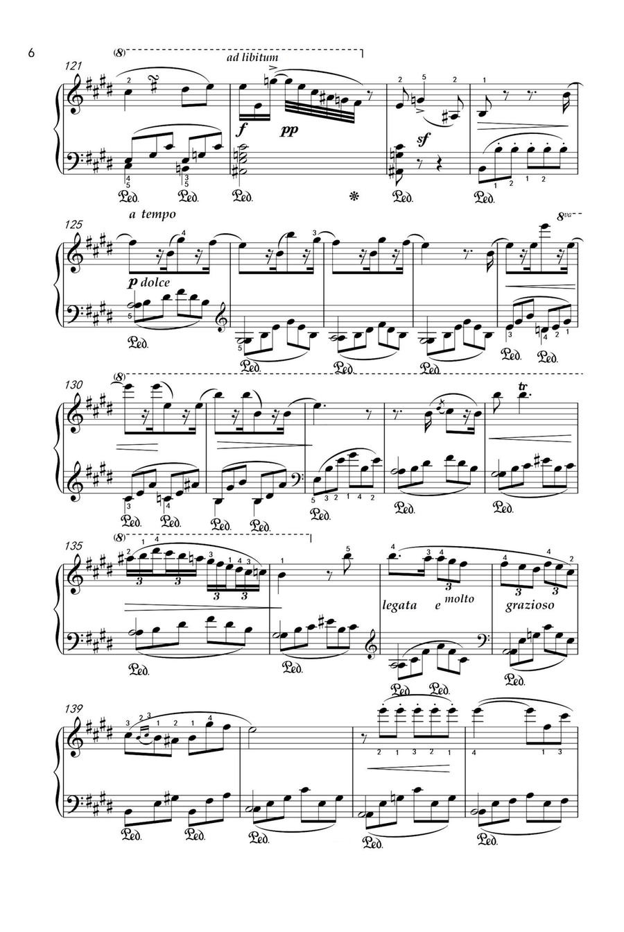 The Nightingale - Mikhail Glinka Piano Solo scores gallery preview page 6