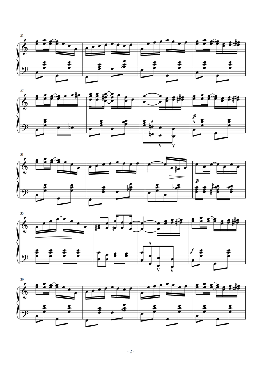 The Entertainer - Scott Joplin Piano Solo scores gallery preview page 2