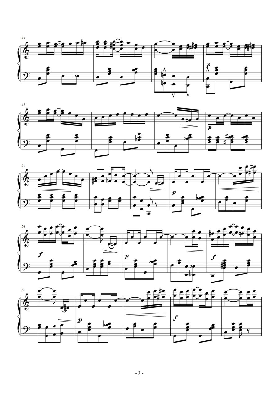 The Entertainer - Scott Joplin Piano Solo scores gallery preview page 3